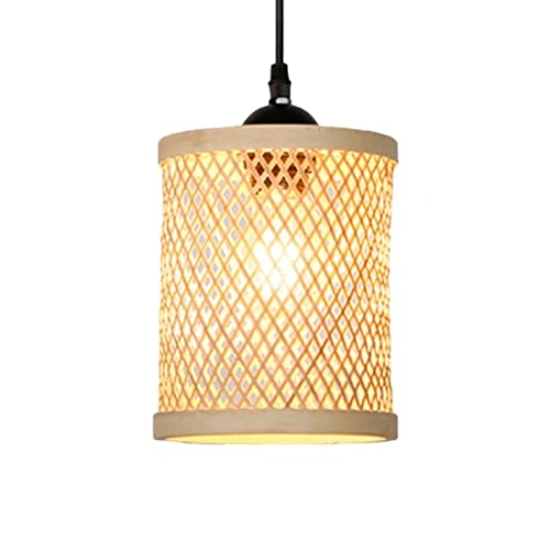 Bamboo Chandelier with Fish Basket