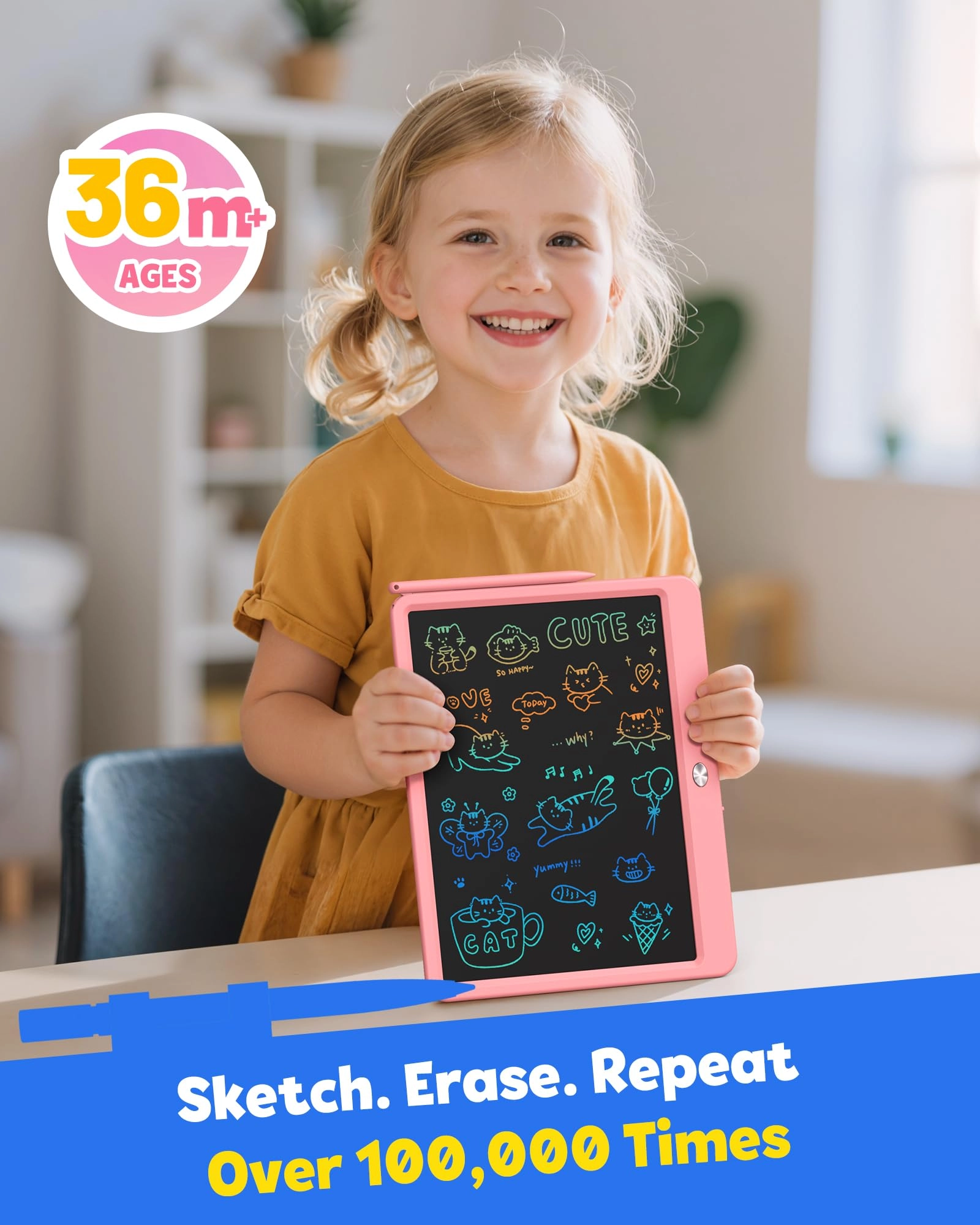 LCD Writing Tablet - 12 inch Erasable