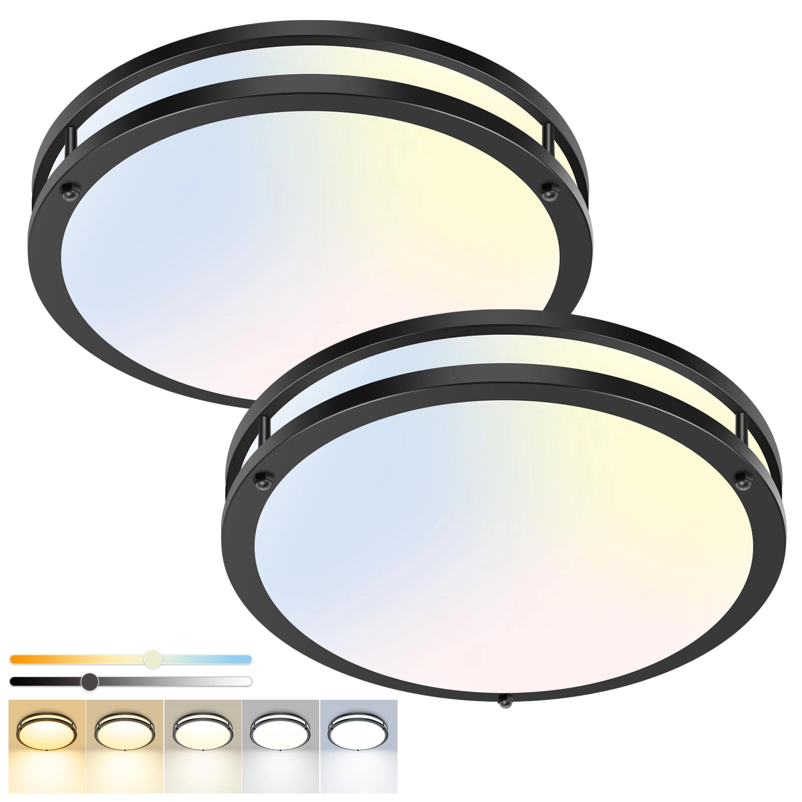 Flush Mount Ceiling Light - 5CCT Dimmable Pack