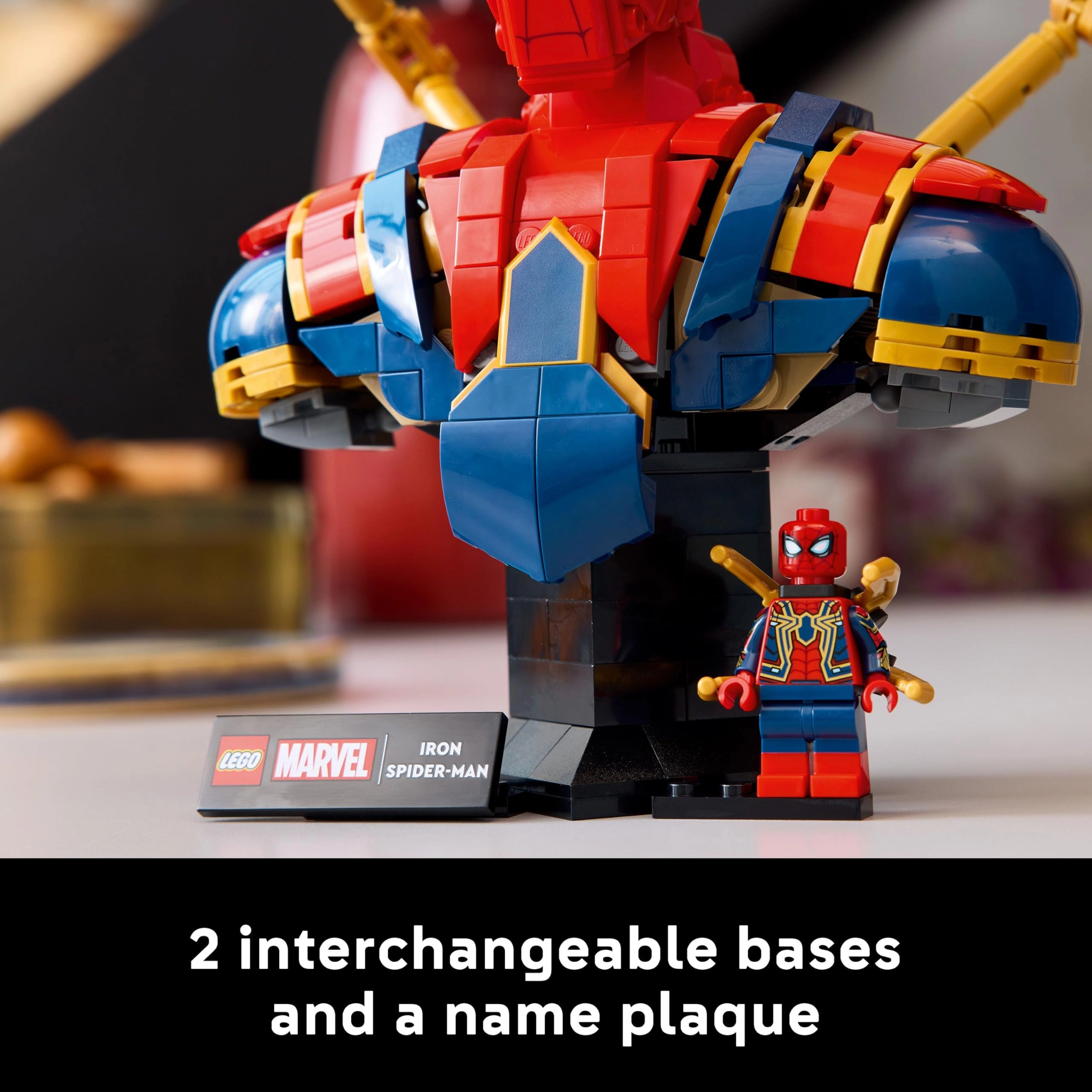 Marvel Iron Spider-Man Bust (76326) - Display Model includes Minifigure