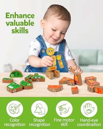 Coogam Take-Apart Robot Blocks - 3 years+ 5 pieces