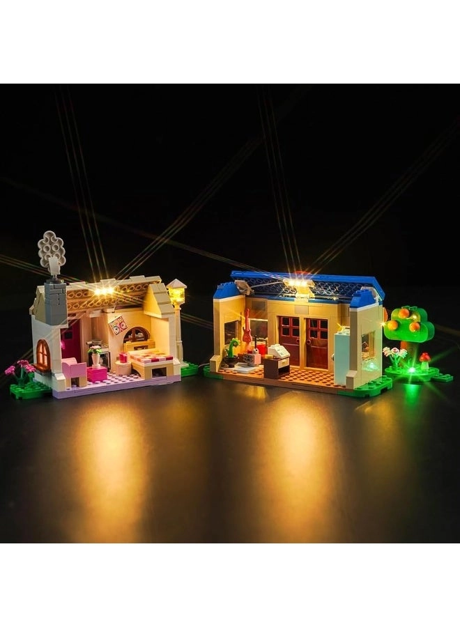 LED Light Kit for LEGO Nook's Cranny & Rosie's House 77050 - No Models Only Light Compatible with Animal Crossing