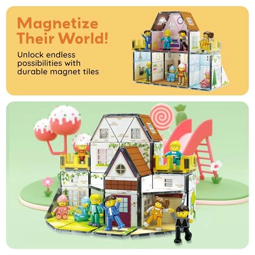 Magnetic Tiles - Homestead 65 pcs