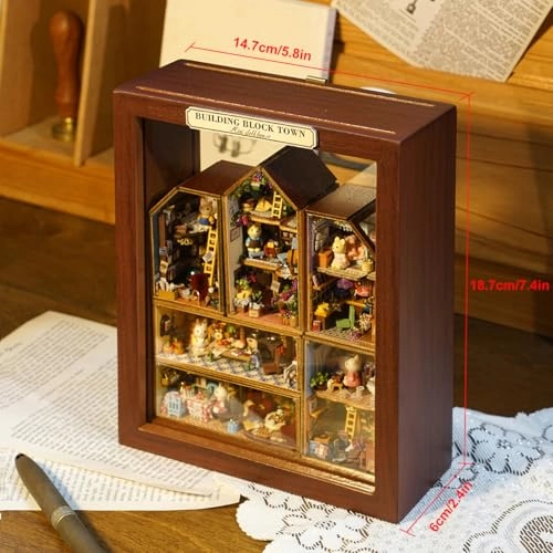 Miniature House Kit - Wood with Furniture