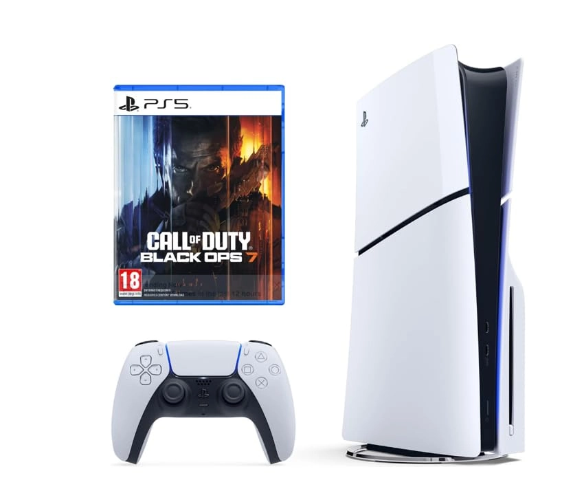 PlayStation 5 Slim - 1TB + Dualsense - White + Call of Duty: Black Ops 7 - International Version