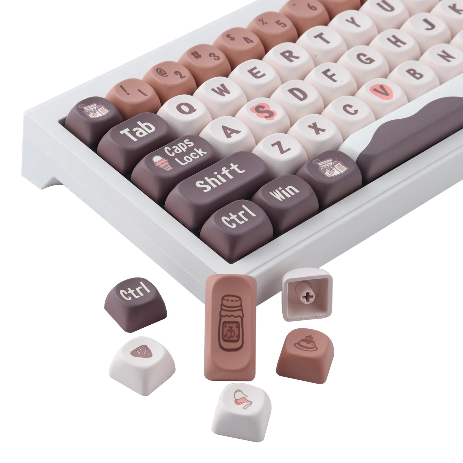 KEEZSHOP MOA Profile PBT Keycaps - US Wired