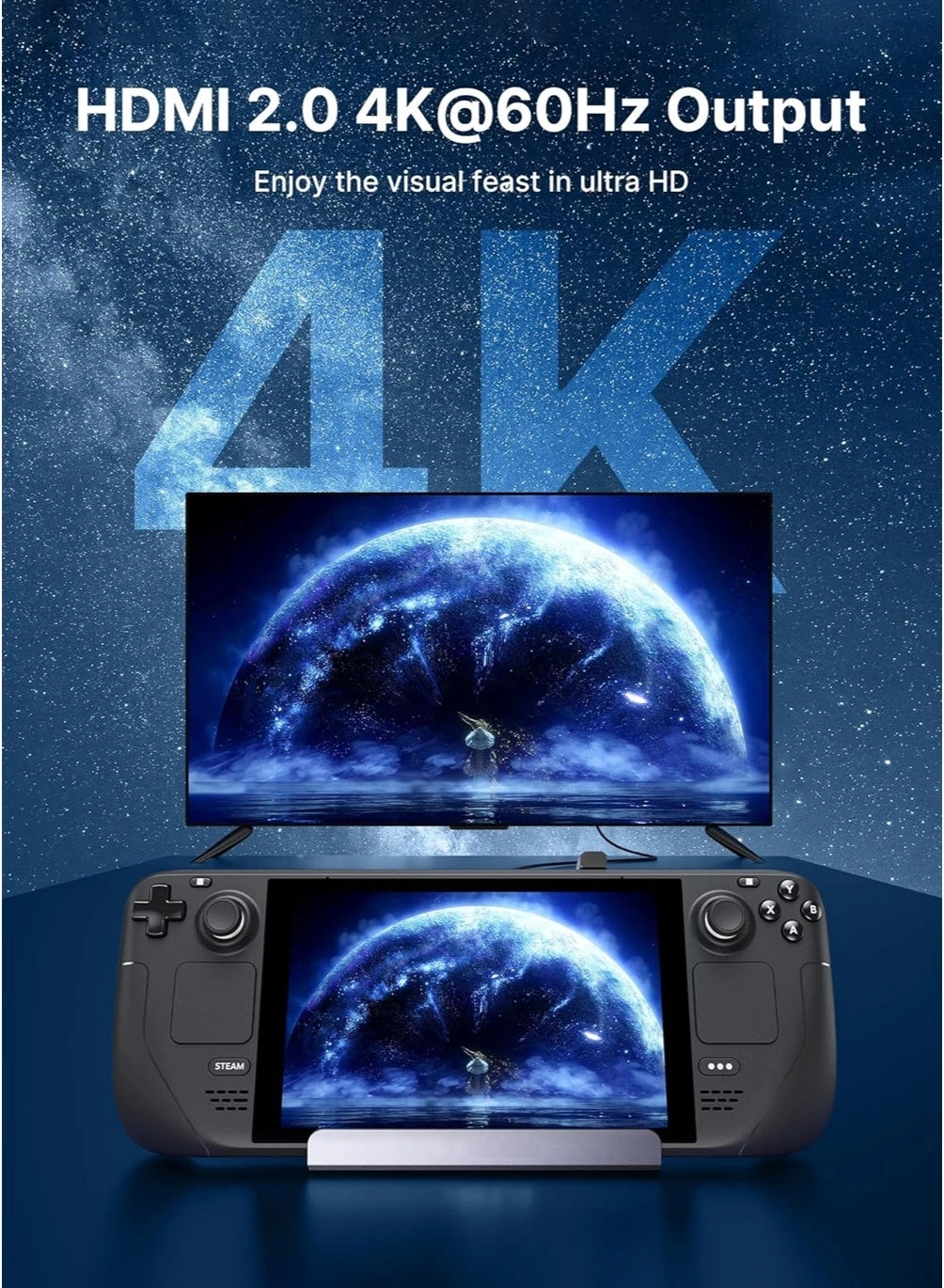 Steam Deck Dock - Steam Deck LCD Steam Deck OLED Steam Deck OLED Limited Edition White ROG Ally Legion Go MSI Claw