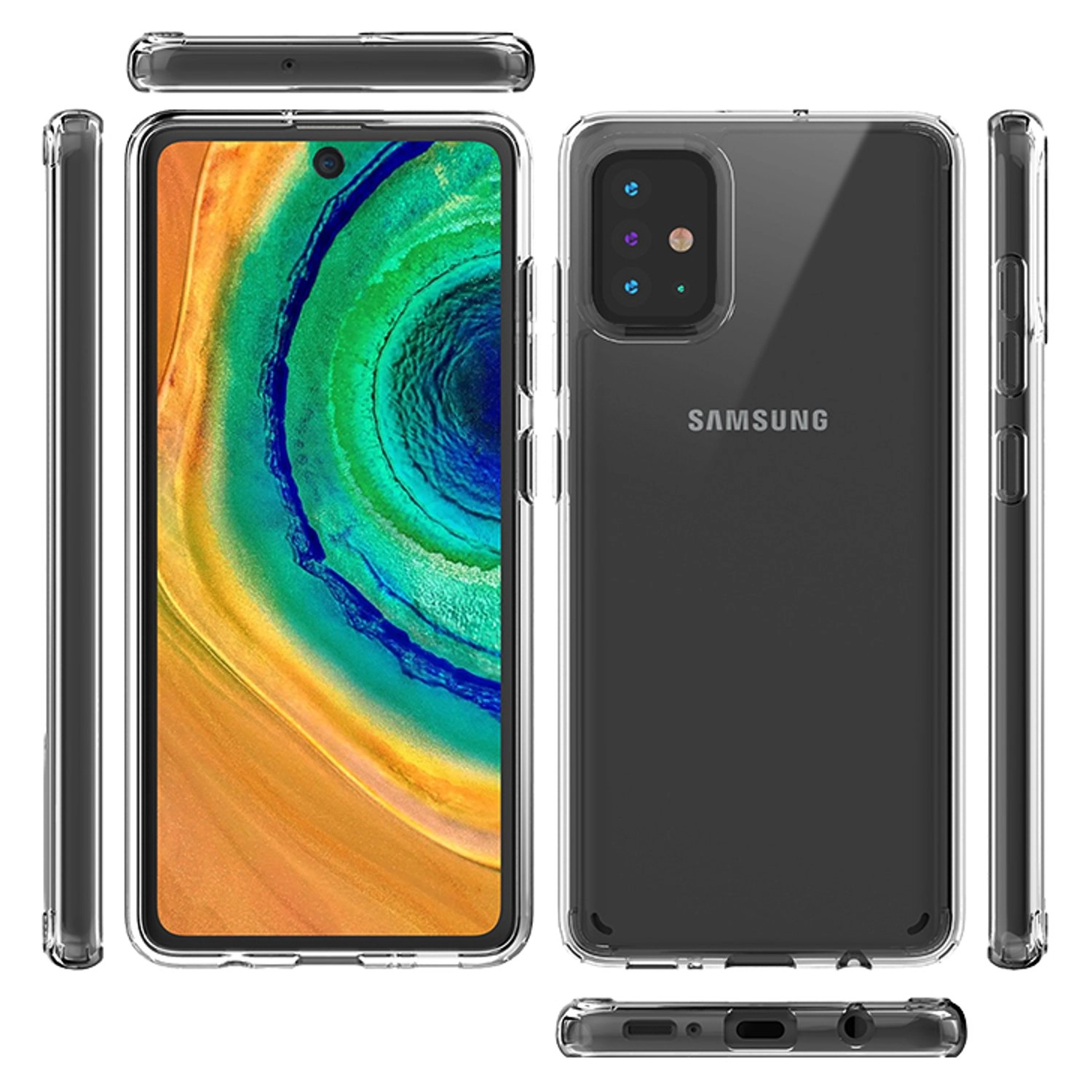 Hybrid Shockproof Back Case for Samsung Galaxy A51