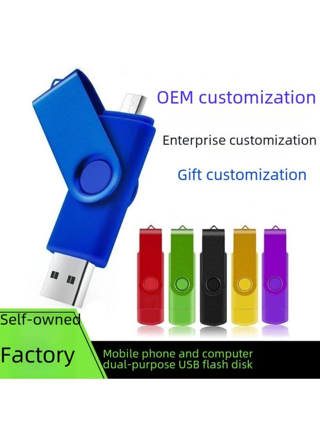 Metal Rotating Mobile Phone Usb Flash Drive - 16gb 32gb 128GB