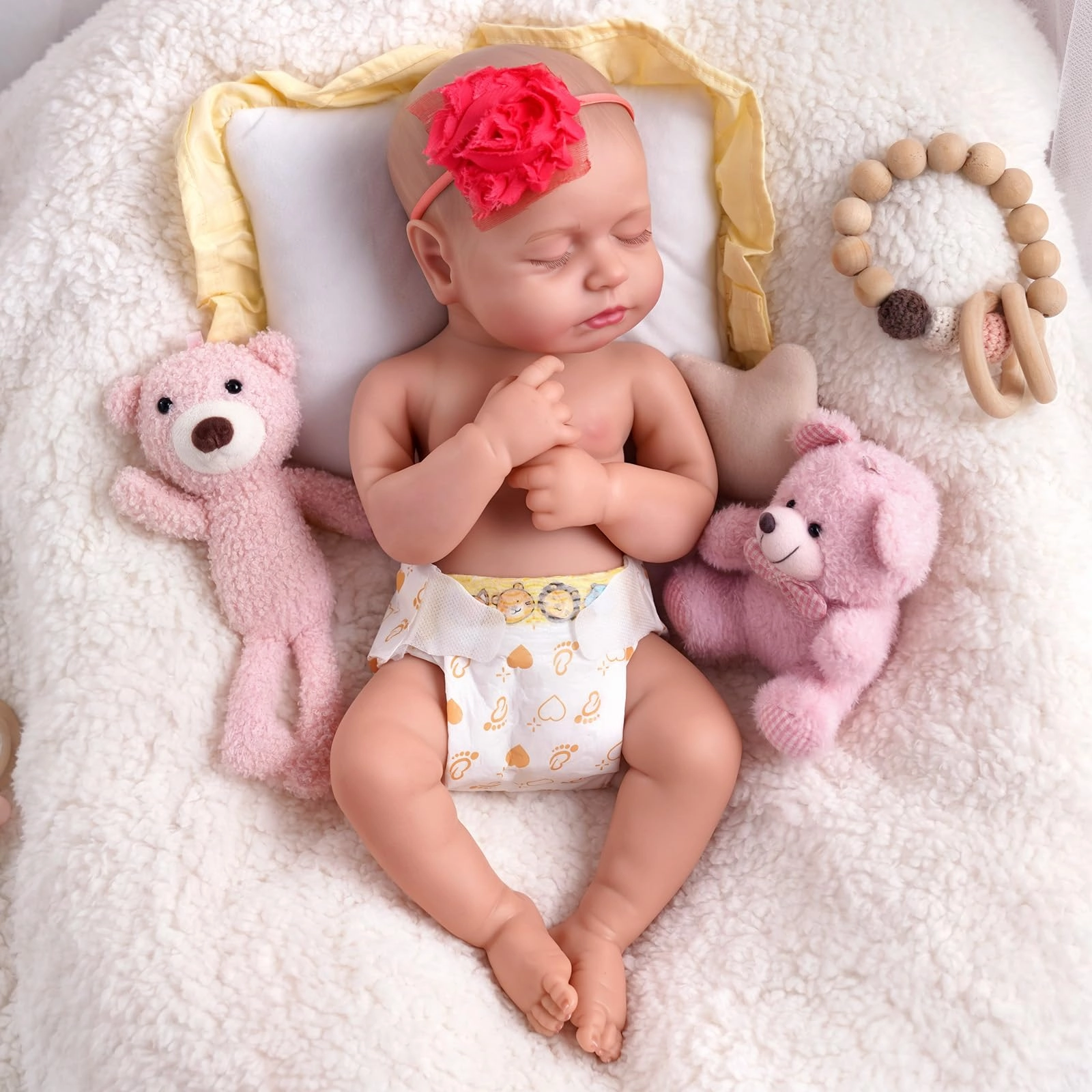 JIZHI Reborn Doll - 22 Inches Vinyl Silicone