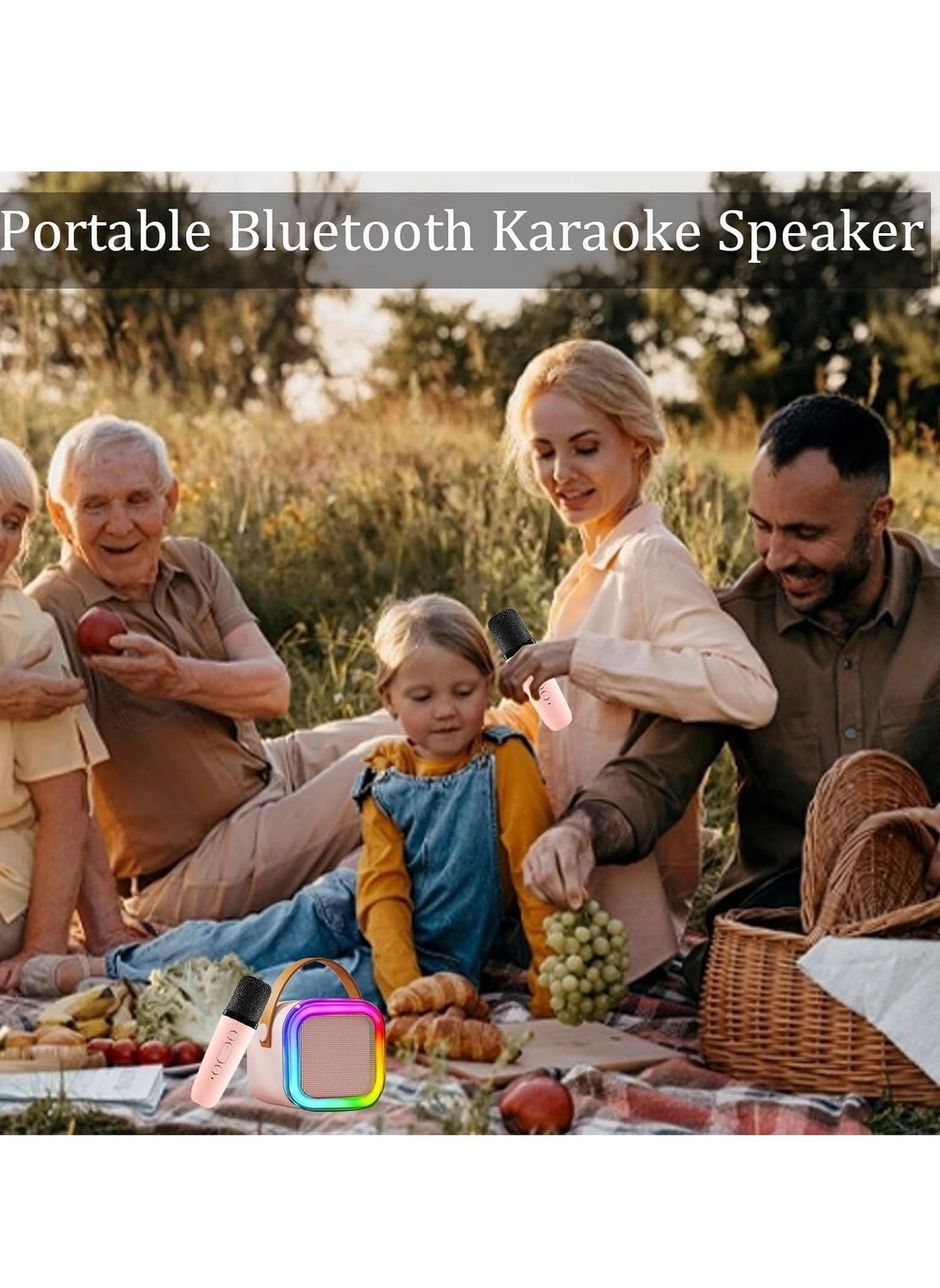 Mini Karaoke Machine - Ages 4-12 and Up