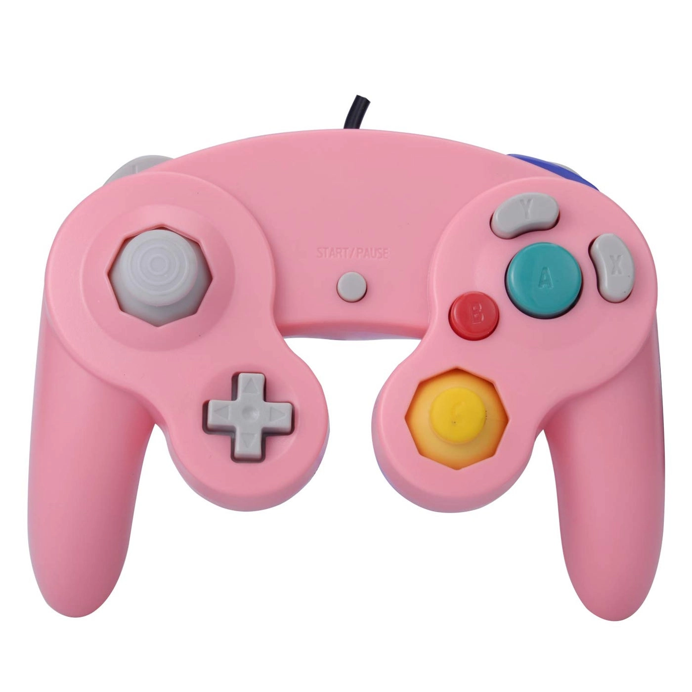 Classic Shock Joypad Wired Controller - Blue Pink Wii NGC Gamecube Game Cube Pack