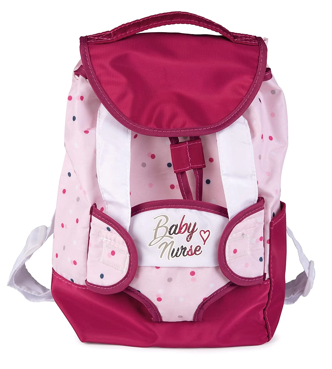 Smoby Backpack with Doll - 220364WEB Pink Ages 3+