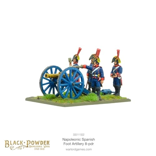 Black Powder: Napoleonic Spanish Foot Artillery 8-PDR - 28mm
