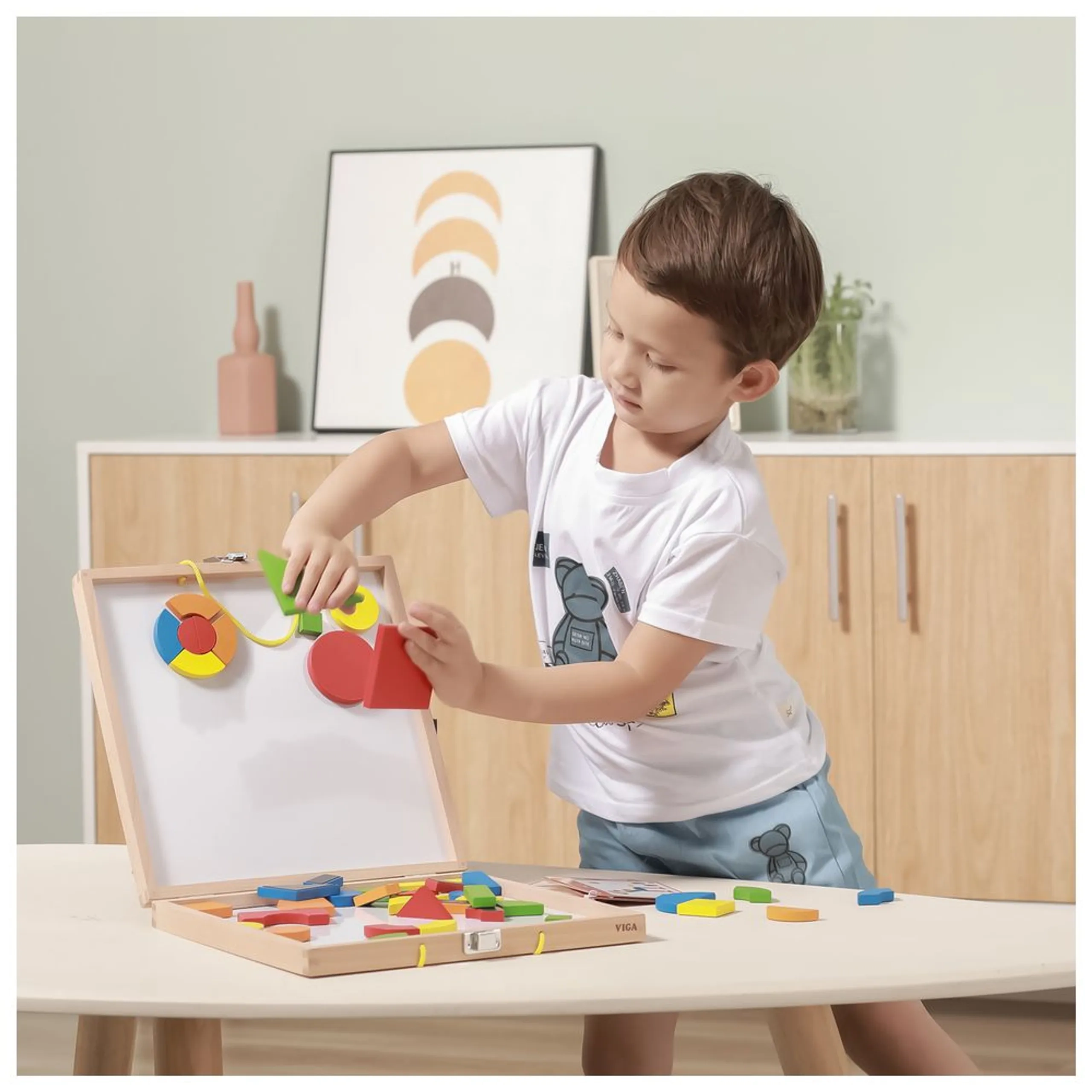 Magnetic Blocks Puzzle - 42 pcs