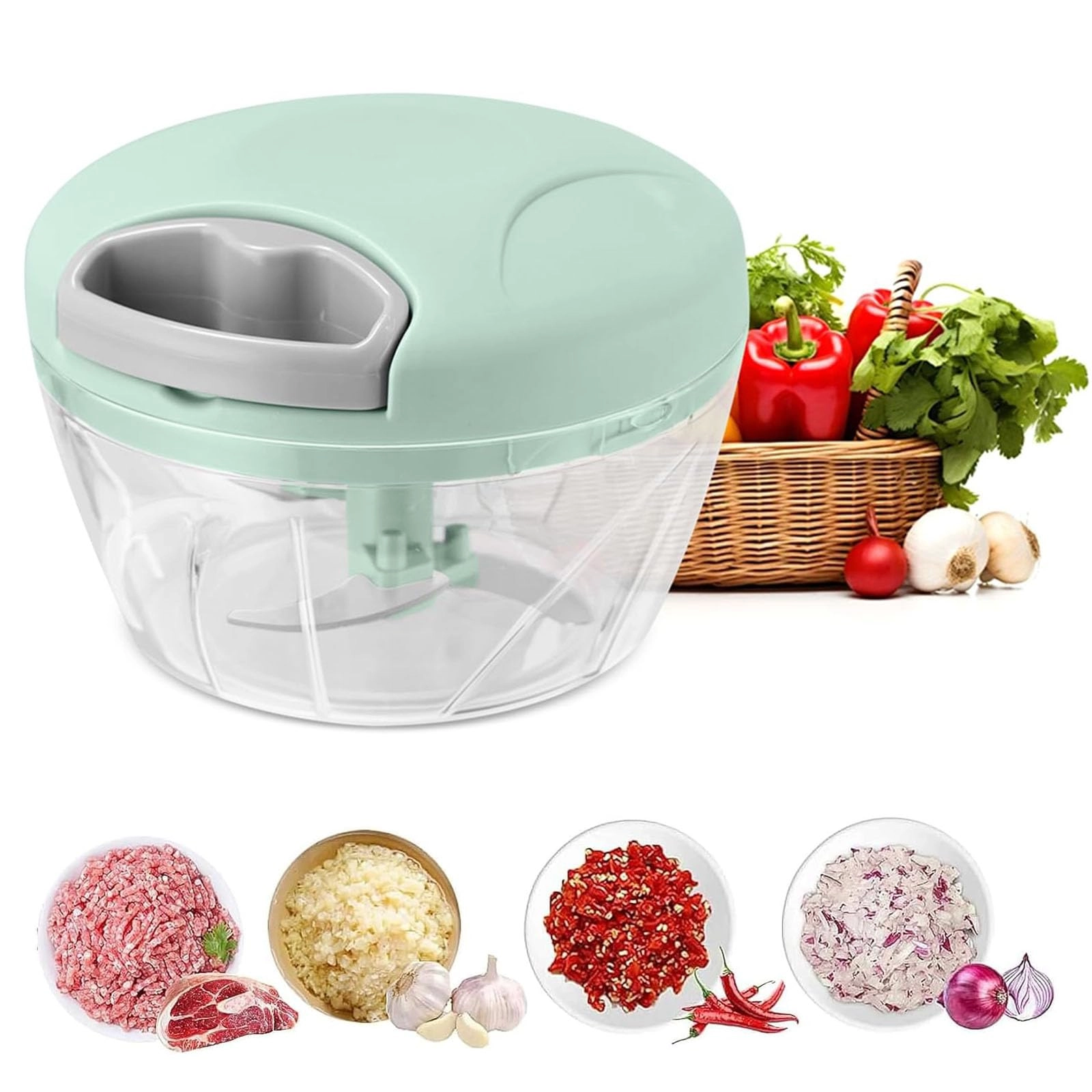 Wdytrn Onion Chopper - 500 ml/min 3 blades