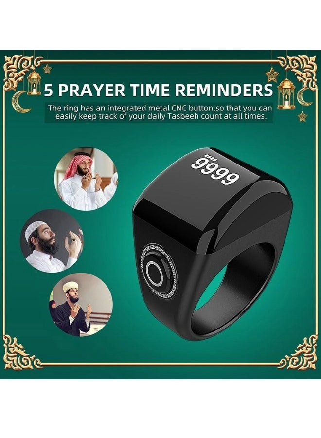 ULHYC Zikr Ring - 18mm Vibration Reminder