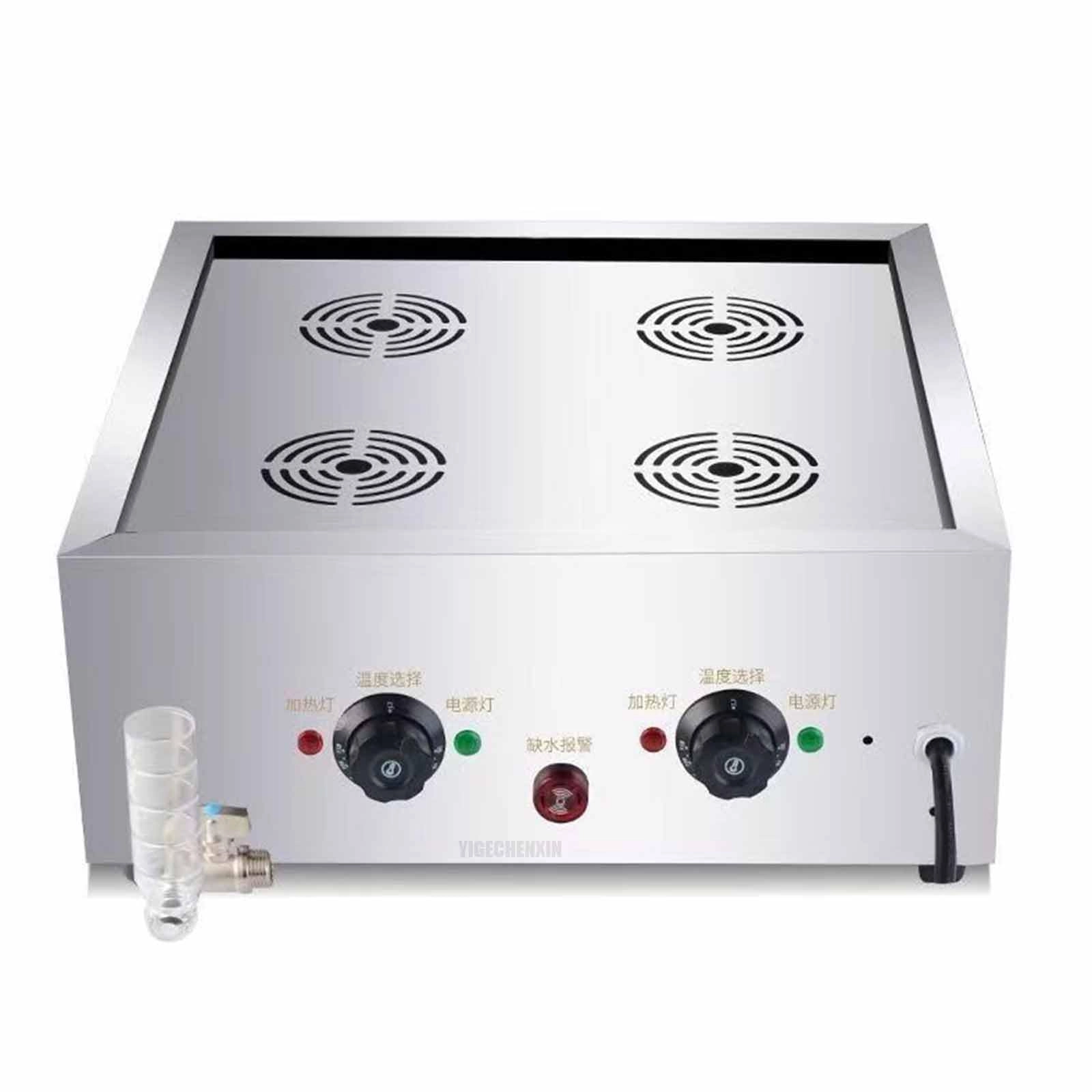 Electric 4000W Restaurant Food Steamer - 4 holes