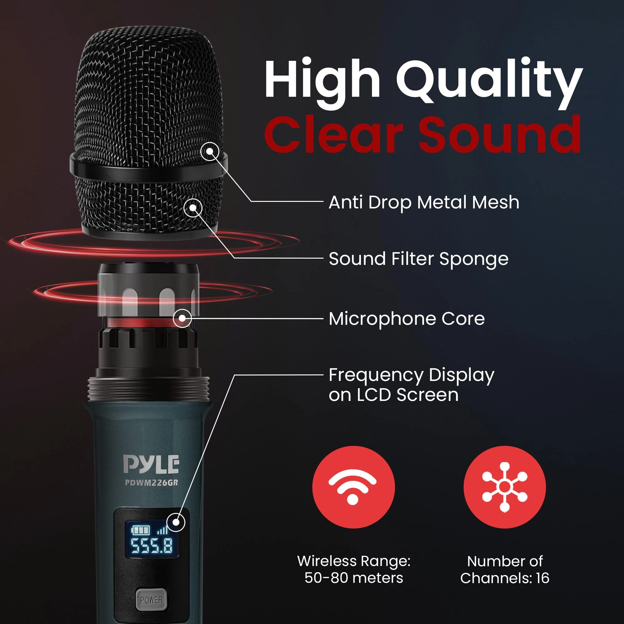 PDWM226GR - 4 UHF