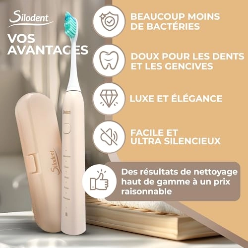 Sonic Toothbrush - 40,000 vibrations per minute 5 Programs Travel Case