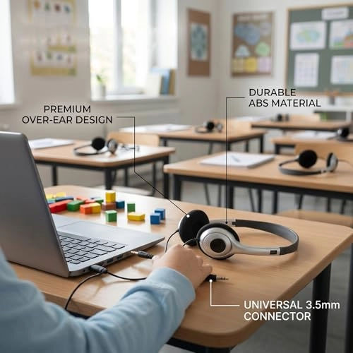 10 Pcs Bulk Wired Over Ear Headphones Wired Headphone