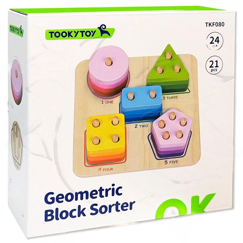 Geometric Block Sorter - Suitable for 2 years & above 21pcs