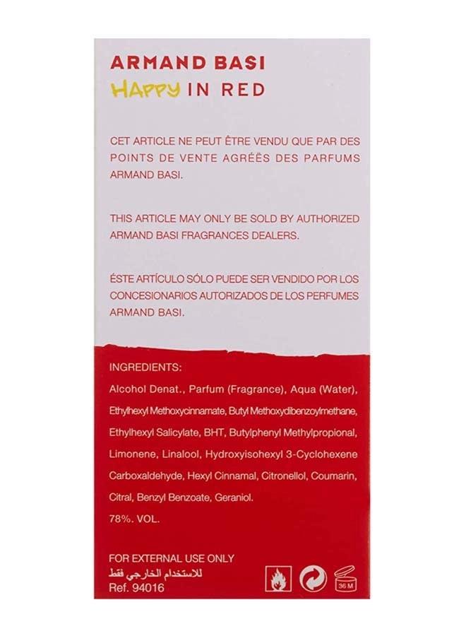 Happy In Red Eau de Toilette 50ml