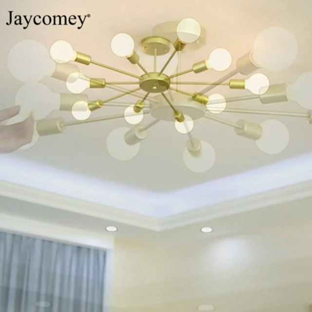 Modern Sputnik Chandeliers - Dimmable