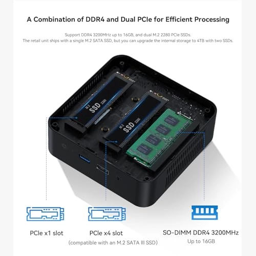 KEY N100 - SSD 500G 16G DDR4 Intel Alder Lake N100