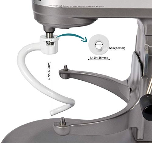 Coated Spiral Dough Hook - 6 Liters