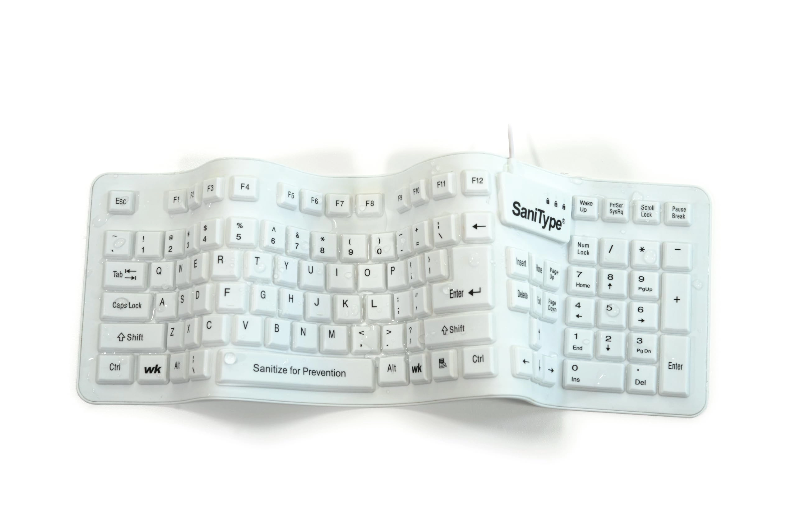 WetKeys Washable Keyboards KBSTFC106-W - Wired