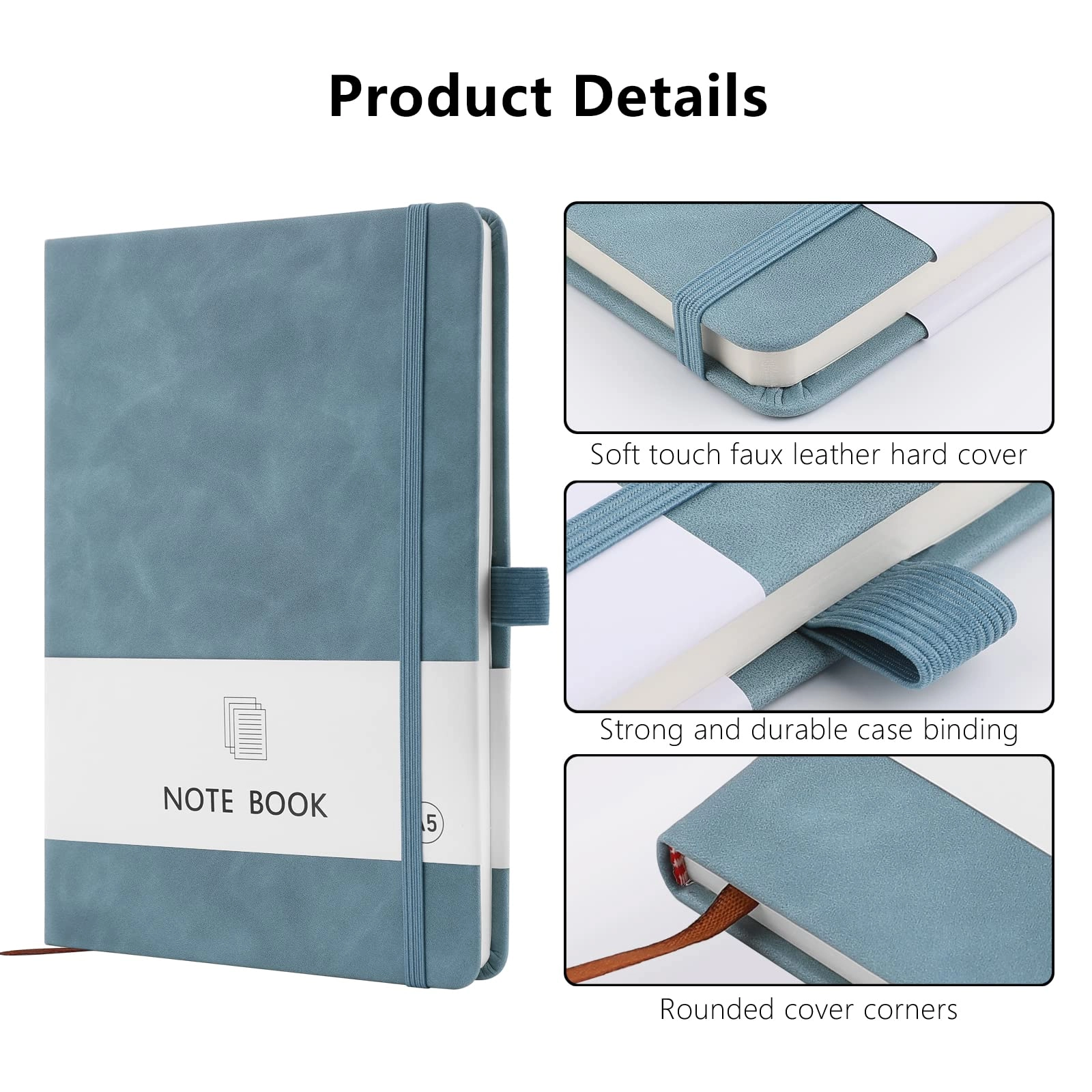 A5 Notebook A5 Hardcover - Lined 100 Sheets