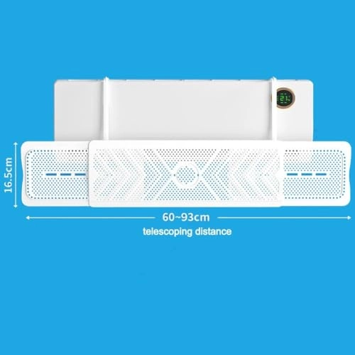 Three-in-One Air Conditioner Deflector - 60-93 cm Adjustable 180°