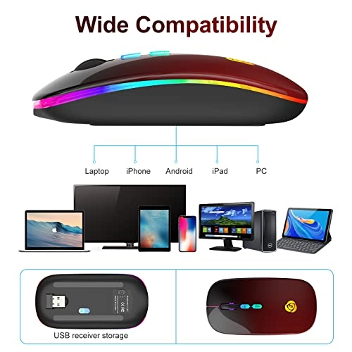LED Wireless Mouse - Bluetooth