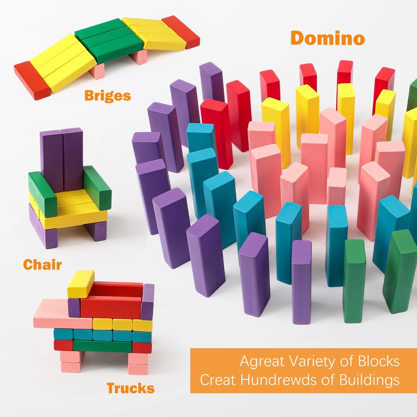 Wooden Stacking Board - 48 pcs