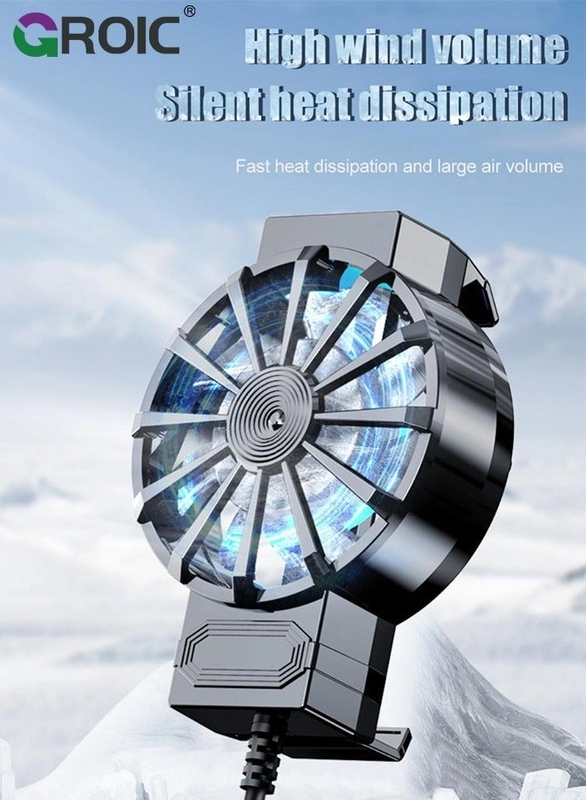 Phone Cooler - 3 Cooling Modes RGB Lights