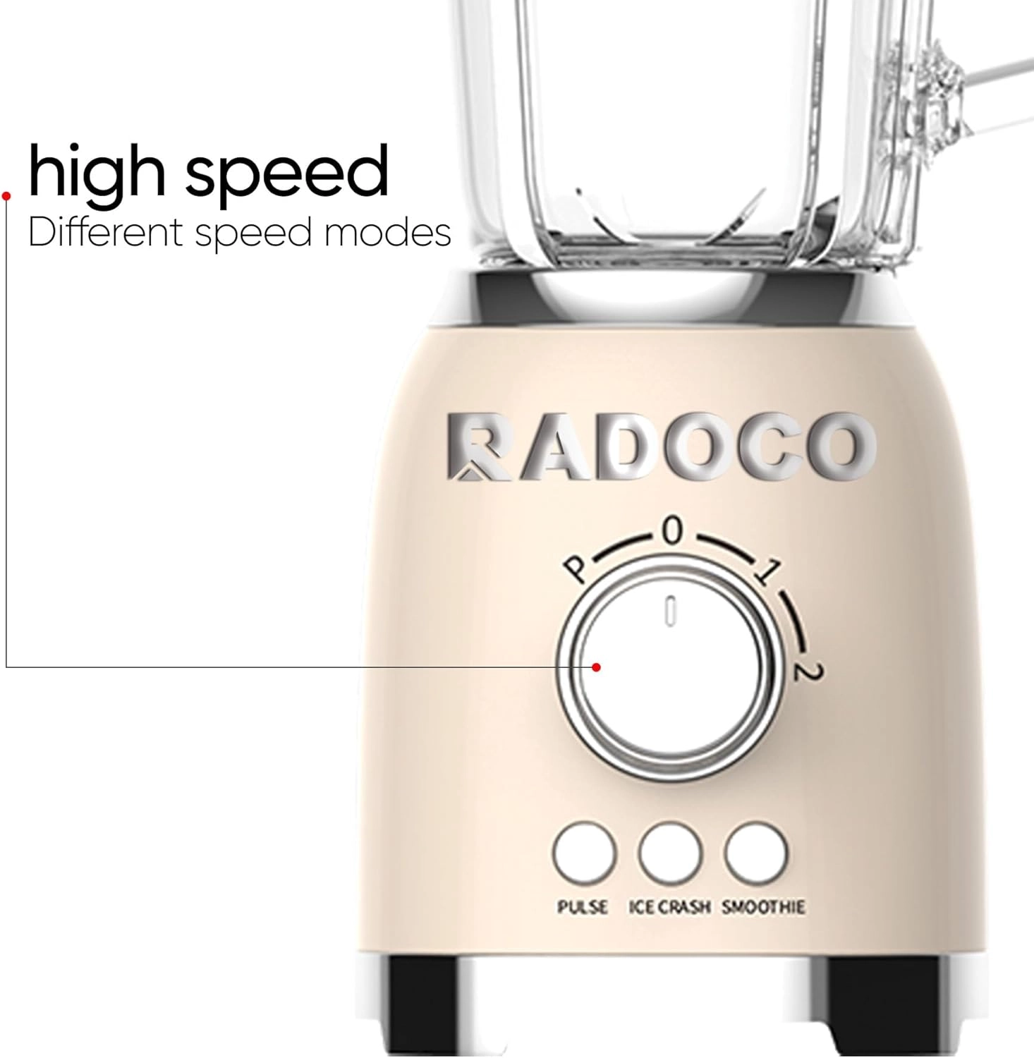 Retro Style Blender - 1.1 To 1.9 L black
