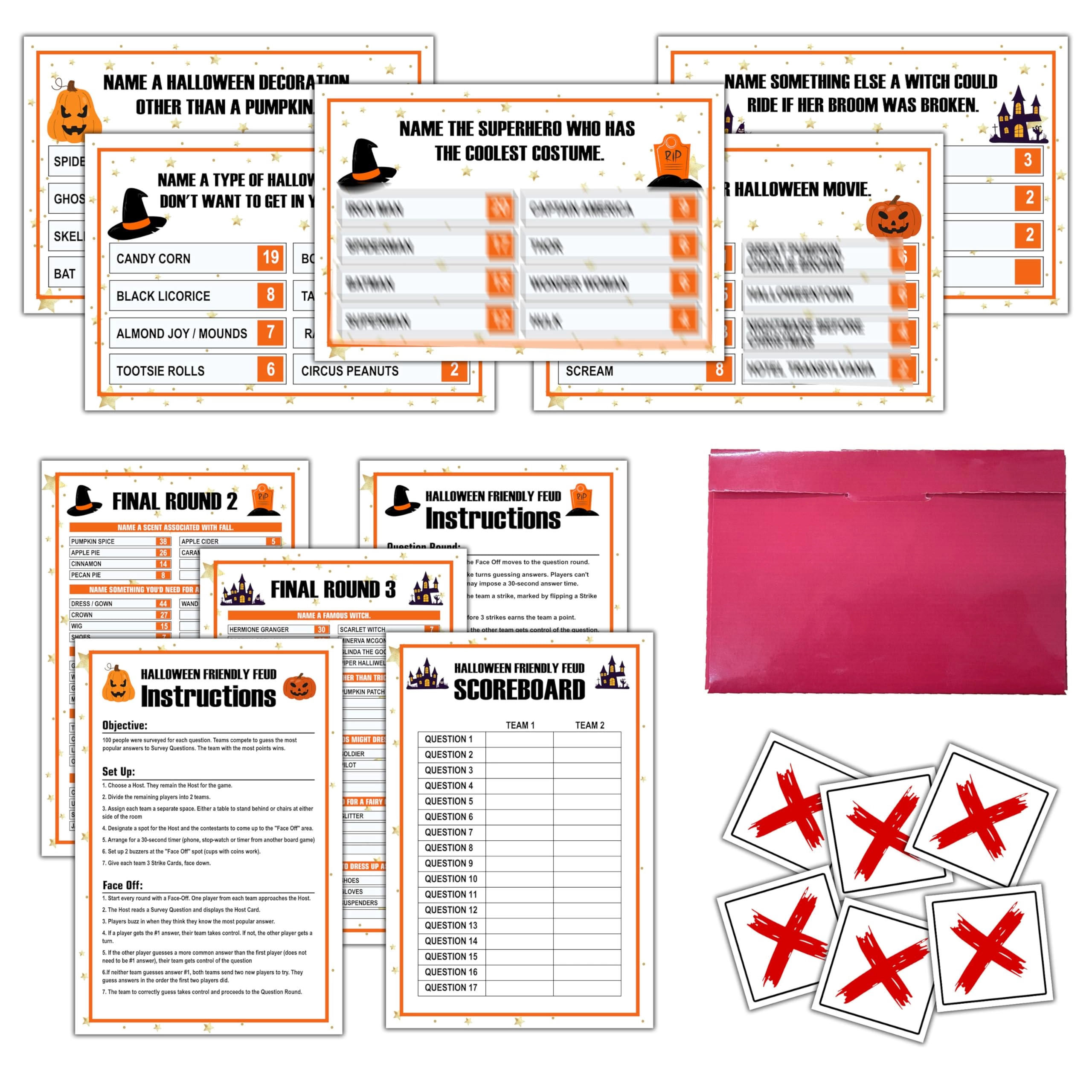 Halloween Feud Game - 29 piece(s) Adult