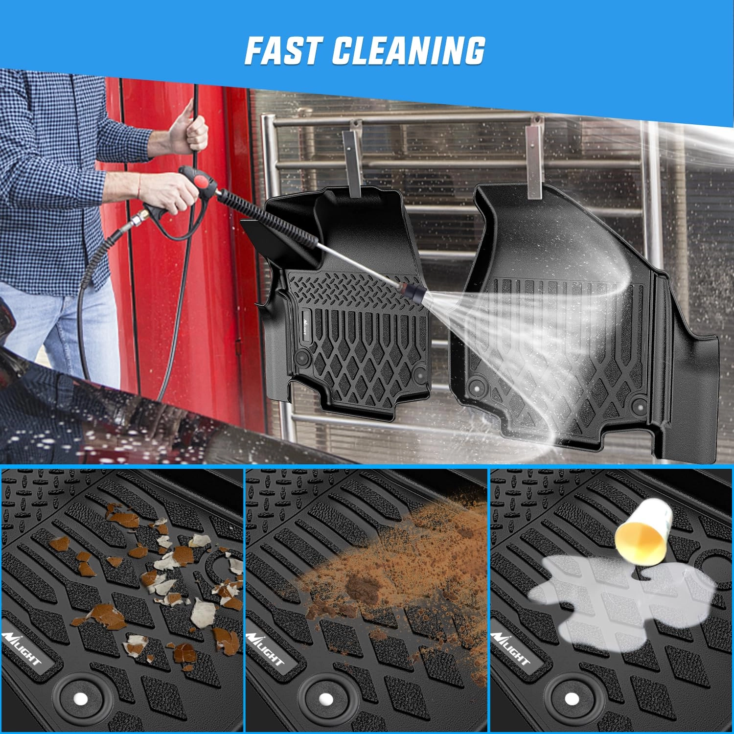 TPE Floor Mats - Chrysler Pacifica 2017 2018 2019 2020 2021 2022 2023 2024 2025 2026