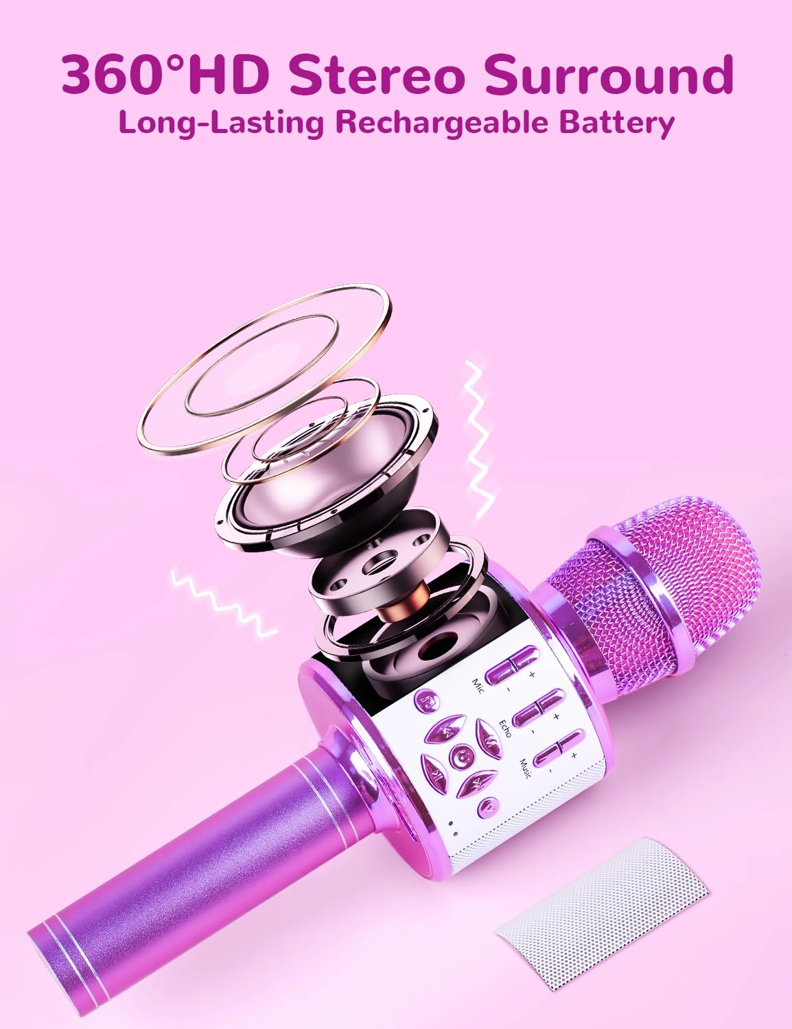 868-DZ - Light Purple Bluetooth 5.0