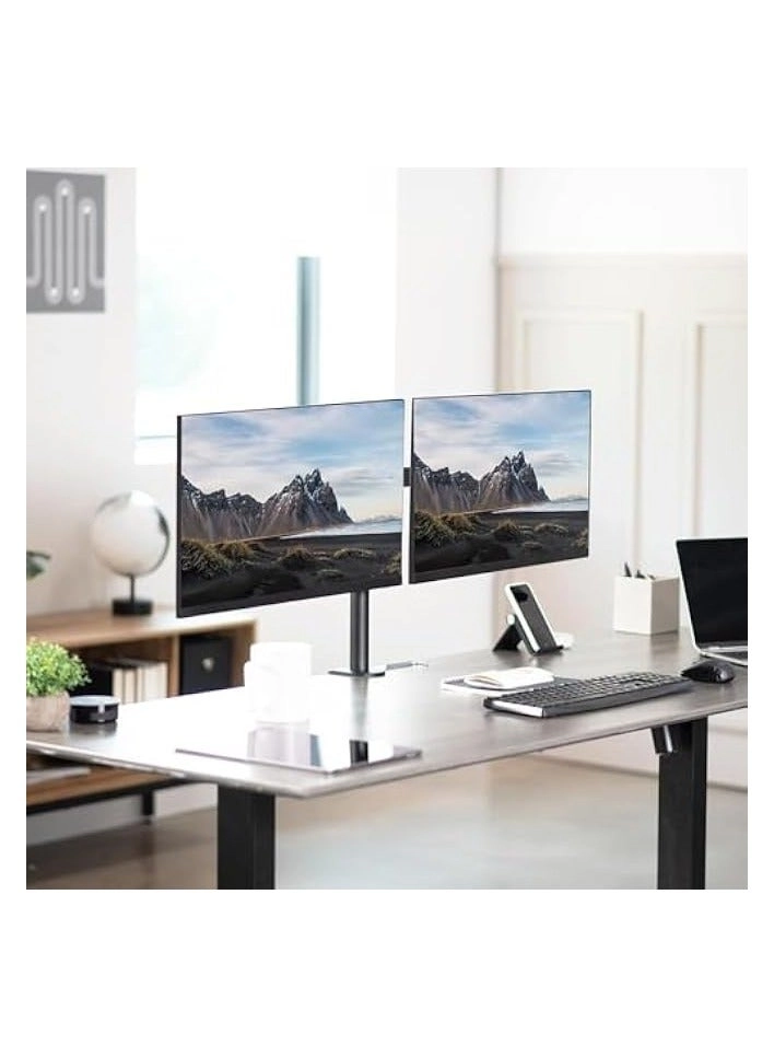 Dual LCD Monitor Desk Mount Stand - 2 27in