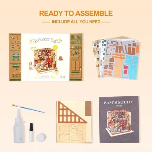 Miniature Dollhouse Bookstore - 1:24