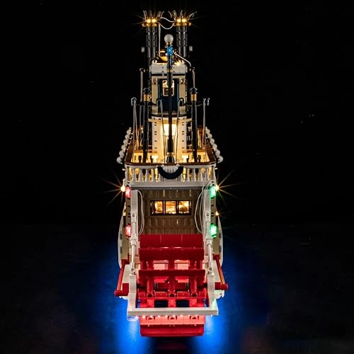 LED Light for 21356 Ideas River Steamboat Building Blocks Model - Multicolor Batteries Required