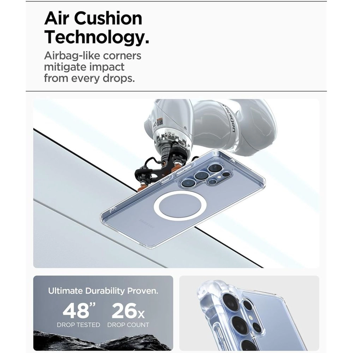 Ultra Hybrid MagFit Clear Case for Samsung Galaxy S25 Ultra