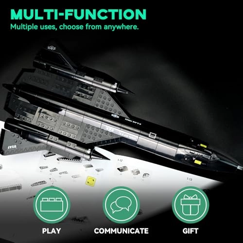 SR-71 Reconnaissance Blackbird - 1:74 Building Set