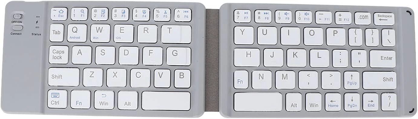 Foldable Bluetooth Keyboard - Portable Wireless Rechargeable