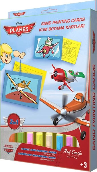 Red Castle Sand Paining Disney Planes Sand Painting Cards - 3+ years
