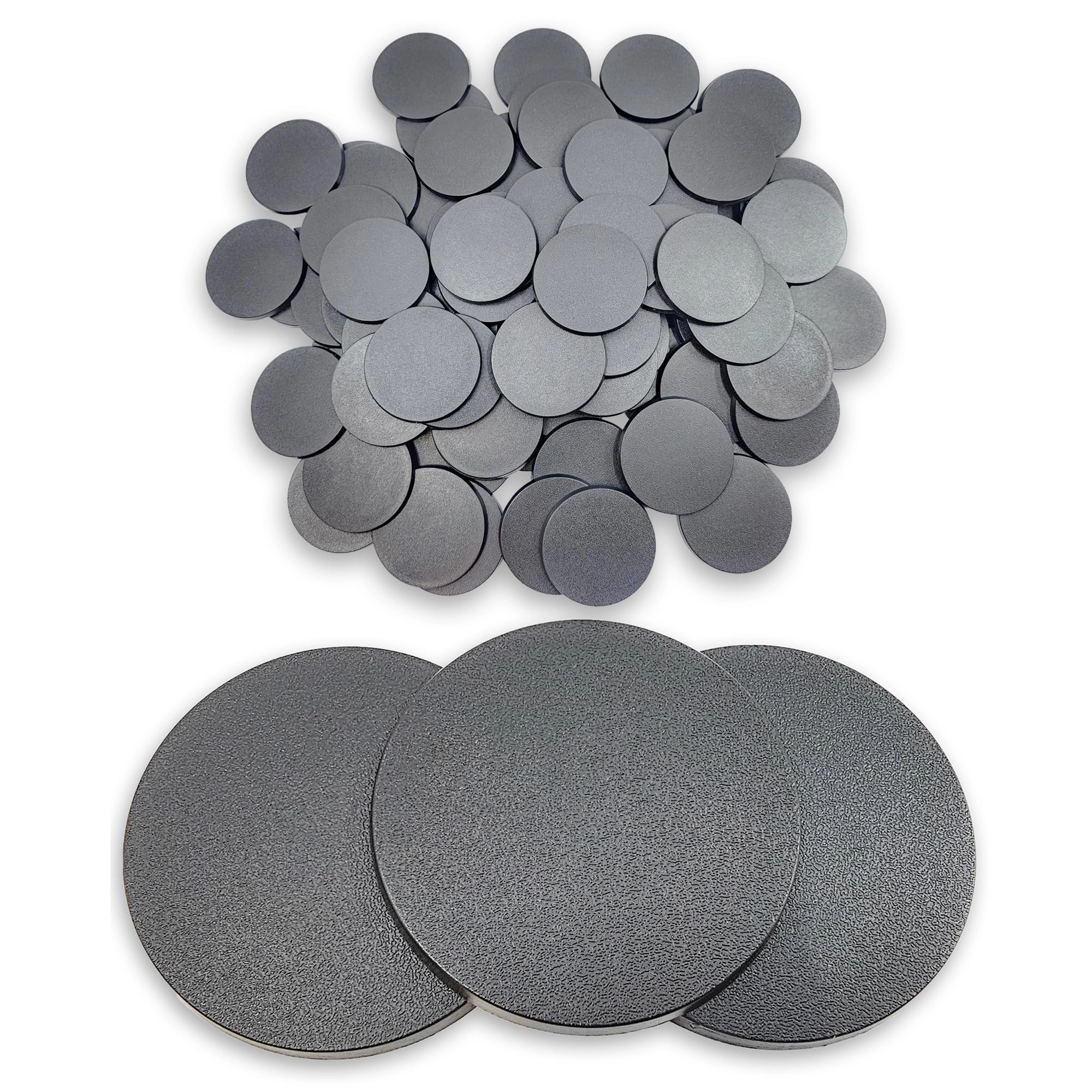 Hobby Heaven 60mm Round Plastic Warhammer Bases - 100 pcs