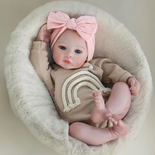 Reborn Baby Doll - 18 Inch Weighted Cloth Body Girl Ages 3+