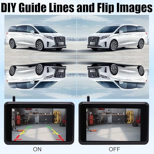 Reversing Camera - Night Vision Wireless + 5 Inch Monitor - 5 Inches